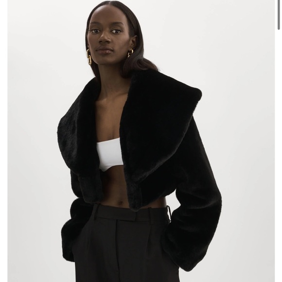Lamarque - Danika Crop Faux Fur Jacket - Picture 2 of 7